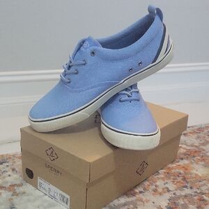 Sperry Striper II Canvas Low-Top Lace Sneakers